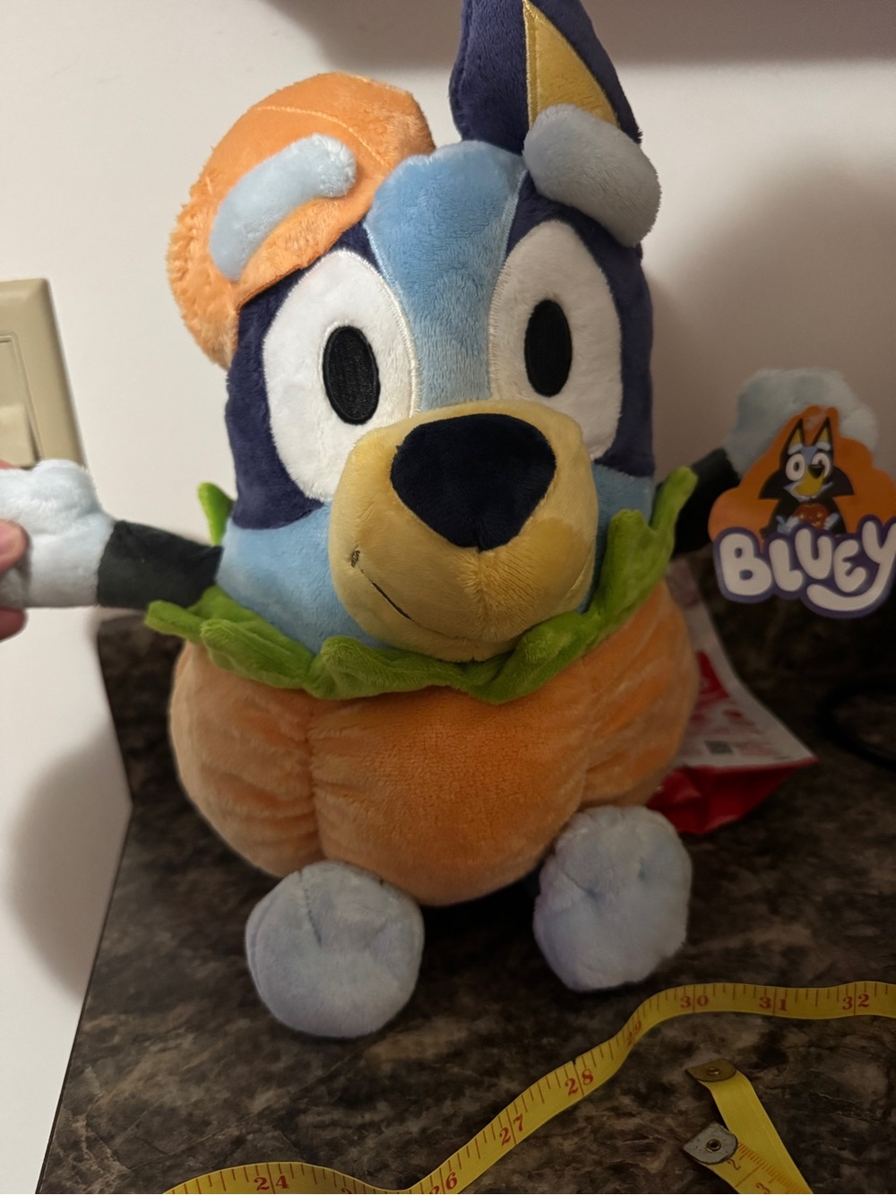 NWT Disney Bluey Plush Toy in Pumpkin Costume